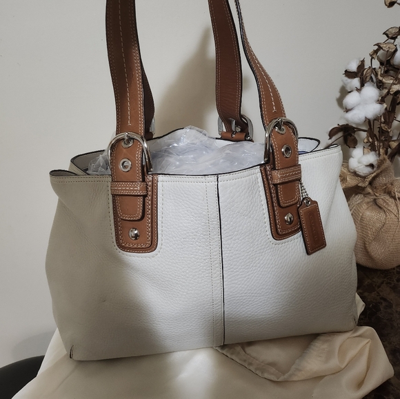 Coach Handbags - Coach Pebble Leather Large Tote Bag and Dustbag Bundle